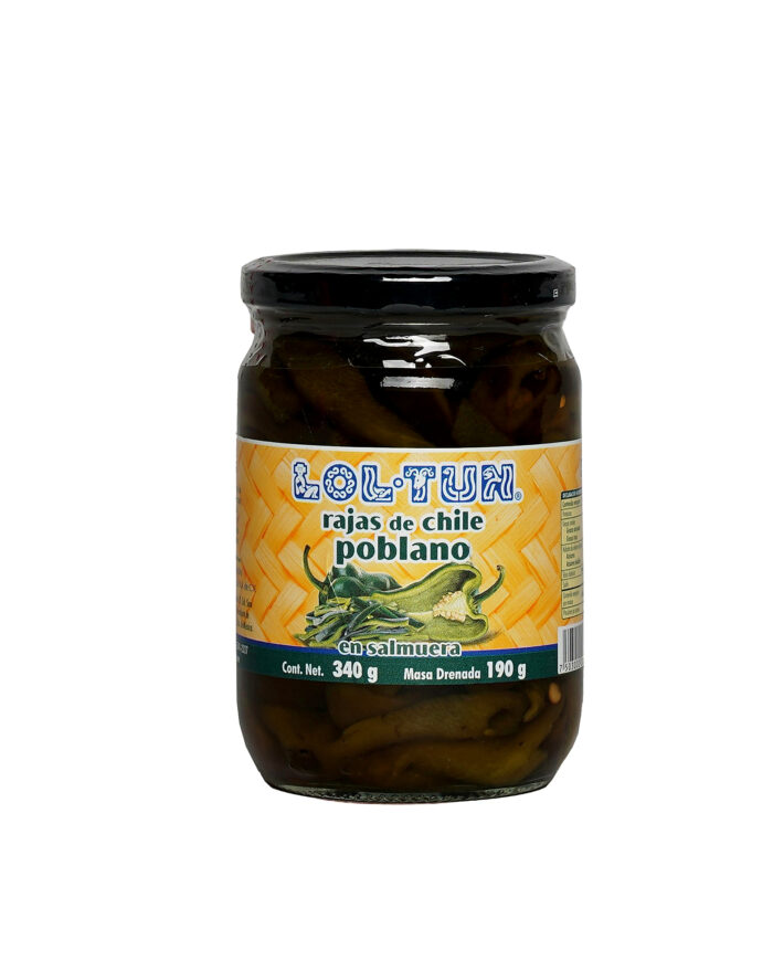 Chiles Poblanos, Rajas, Lol Tun